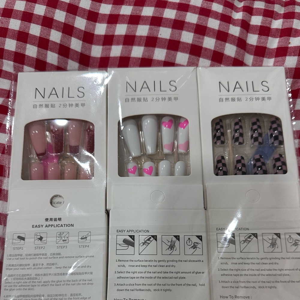 Press On Nails Set Mid-length 💅🏻